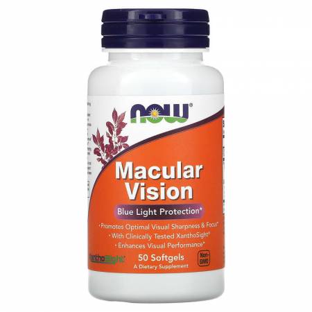 Macular Vision אומגה 3 מתקדם - 50 כמוסות רכות - מבית NOW FOODS