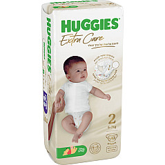האגיס אקסטרה קר חיתולים מידה 2 למשקל 5-7 ק"ג HUGGIES