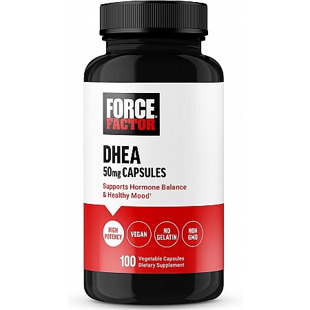 DHEA דהידרו-אפיאנדרוסטרון 50 מ״ג 100 כמוסות - מבית Force Factor