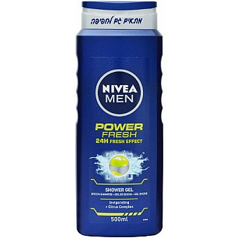 ניוואה POWER FRESH ג'ל רחצה לגבר 500 מ''ל - מבית NIVEA