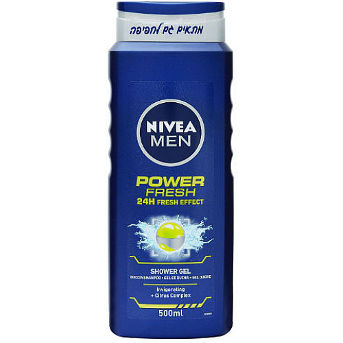 ניוואה POWER FRESH ג'ל רחצה לגבר 500 מ''ל - מבית NIVEA
