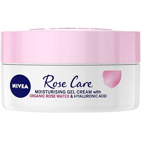 ניוואה ROSE CARE קרם לחות במרקם ג'ל בתוספת מי ורדים וחומצה היאלורונית 50 מ"ל - מבית NIVEA