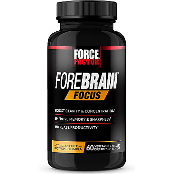 Forebrain Focus שיפור הזיכרון והריכוז 60 כמוסות צמחיות - מבית Force Factor