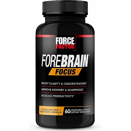 Forebrain Focus שיפור הזיכרון והריכוז 60 כמוסות צמחיות - מבית Force Factor