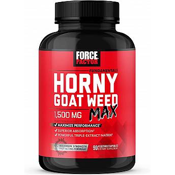 Fundamentals Horny Goat Weed Max הגדלת הליבידו 120 טבליות - מבית Force Factor