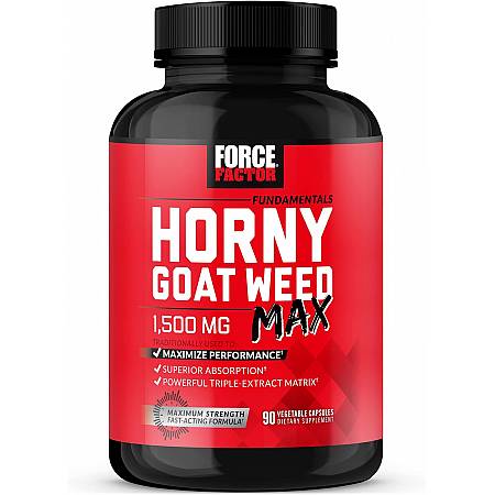 Fundamentals Horny Goat Weed Max הגדלת הליבידו 120 טבליות - מבית Force Factor