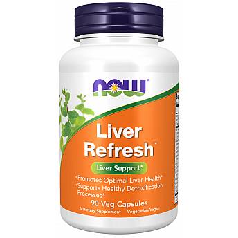 Liver Refresh תוסף לתמיכה בכבד תכשיר לכבד 90 כמוסות - מבית NOW FOODS