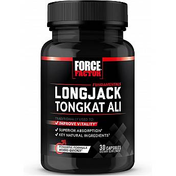 Longjack Tongkat Ali לונג ג'ק טונגקט אלי 500 מ"ג 30 כמוסות - מבית Force Factor