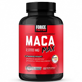 MACA מקסימום מאקה 2000 מ"ג 120 כמוסות צמחיות  - מבית Force Factor