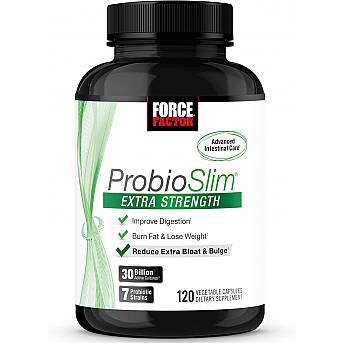 ProbioSlim פרוביוטיקה לירידה במשקל 30 מיליארד 120 כמוסות צמחיות - מבית Force Factor