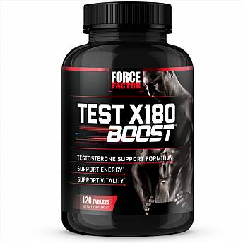 Test X180 Boost חיזוק טסטוסטרון לגבר 120 טבליות - מבית Force Factor