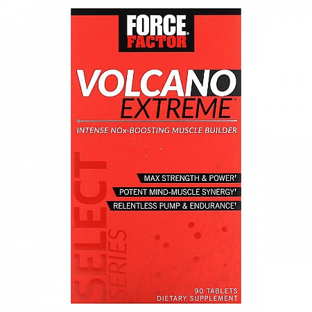 Volcano Extreme בונה שרירים עוצמתי עם NOx תכולה 90 טבליות - מבית Force Factor