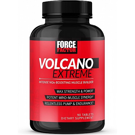 Volcano Extreme בונה שרירים עוצמתי עם NOx תכולה 90 טבליות - מבית Force Factor