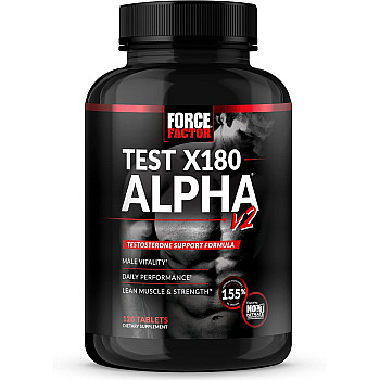 אלפה מגביר טסטוסטרון גרסה 2 - 120 טבליות - מבית Force Factor