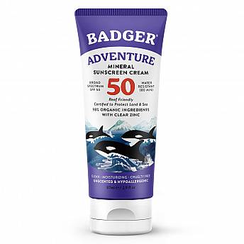 קרם הגנה מינרלי SPF 50 ללא בישום 87 מ"ל - מבית Badger