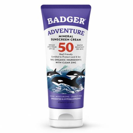 קרם הגנה מינרלי SPF 50 ללא בישום 87 מ"ל - מבית Badger