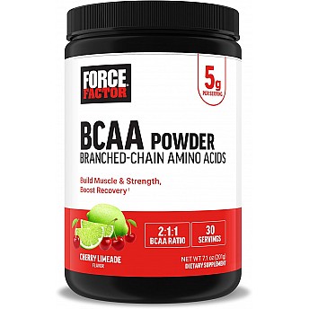 אבקת BCAA דובדבן ליים 201 גרם - מבית Force Factor