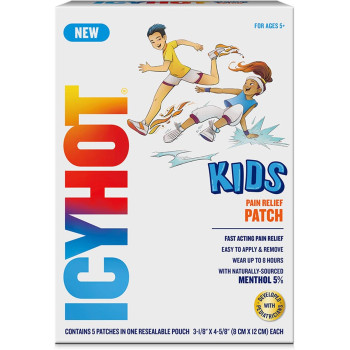  מדבקות להקלה על כאבים לילדים לגילאי 5 ומעלה - 5 מדבקות - Icy Hot