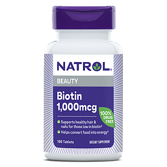 ביוטין 1000 מק"ג - 100 טבליות מבית NATROL