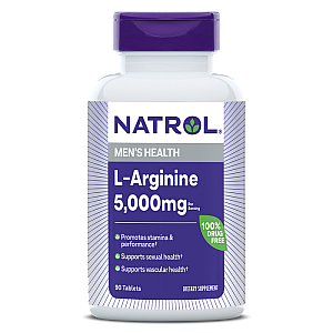 ל-ארגינין 5000 מ"ג - 90 טבליות (1,000 מ"ג לטבליה) - מבית NATROL
