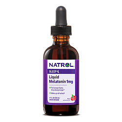 מלטונין נוזלי 1 מ"ג טעם פירות יער 60 מ"ל - מבית Natrol