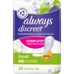 אולווייז דיסקרט לבריחת שתן S סמול 20 יחידות