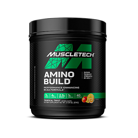 Amino Build חומצות אמינו BCAA תערובת אלקטרוליטים - טוויסט טרופי - 614 גרם - מבית MuscleTech