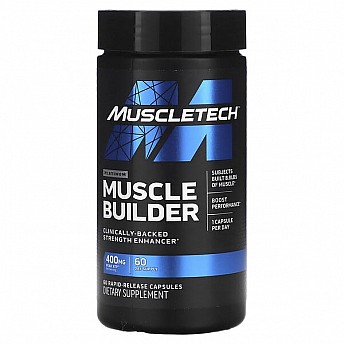 Platinum Muscle Builder תוסף תזונה לבניית שריר - שחרור מהיר - 60 כמוסות - מבית MuscleTech