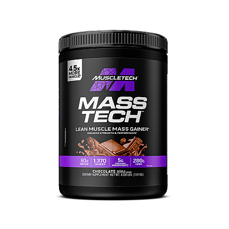 גיינר עלייה במסה Mass Tech בטעם שוקולד 1.81 ק"ג - מבית MuscleTech