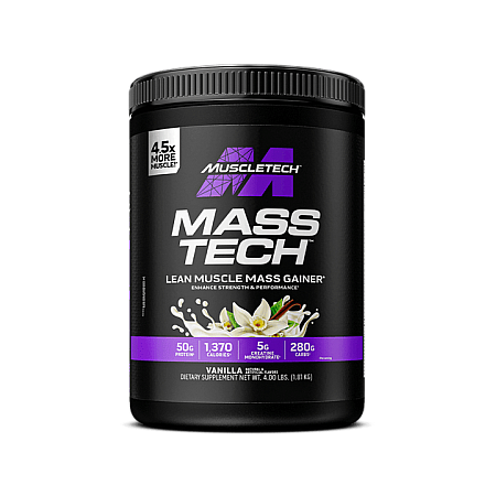 גיינר עלייה במסה Mass Tech בטעם תות 1.81 ק"ג - מבית MuscleTech