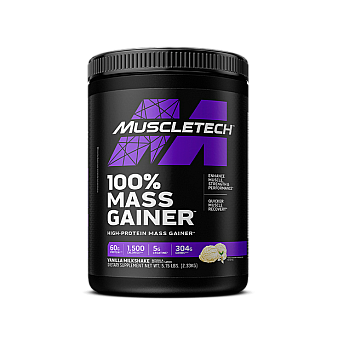  גיינר תוסף לעלייה במשקל Mass Gainer בטעם מילקשייק וניל - 2.33 ק"ג - מבית MuscleTech