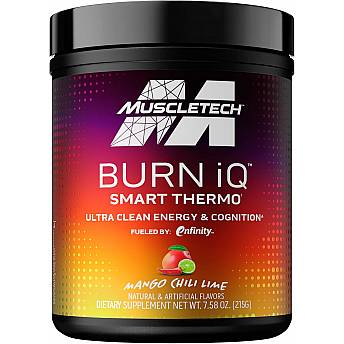 שריפת שומן לספורטאים Burn iQ סמארט תרמו - מנגו צ'ילי ליים - 215 גרם - מבית MuscleTech