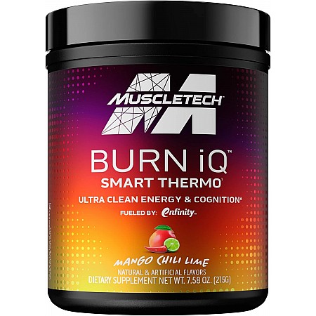 שריפת שומן לספורטאים Burn iQ סמארט תרמו - מנגו צ'ילי ליים - 215 גרם - מבית MuscleTech