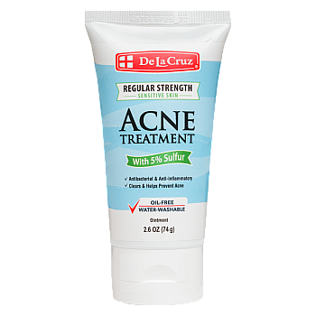 משחה לטיפול באקנה עם 5% גופרית לעור רגיש 74 גרם - De La Cruz