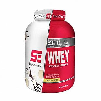 אבקת חלבון מי גבינה סופר אפקט וואן וואי ONE WHEY טעם וניל - משקל 2.27 ק"ג - מבית Super Effect