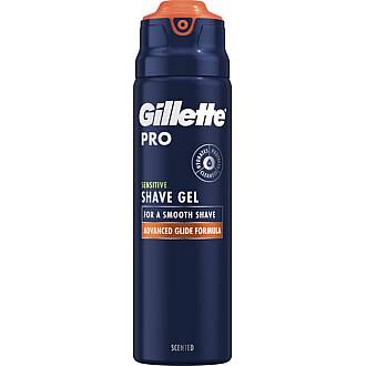  ג'ילט ג'ל גילוח פרו לעור רגיש 200 מ"ל  - מבית Gillette