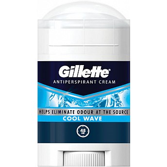 ג'ילט דאודורנט קרם Cool Wave קול וייב לגבר 45 מ"ל - מבית Gillette