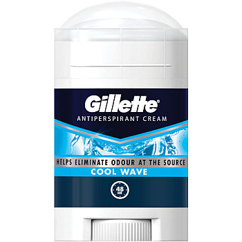 ג'ילט דאודורנט קרם Cool Wave קול וייב לגבר 45 מ"ל - מבית Gillette