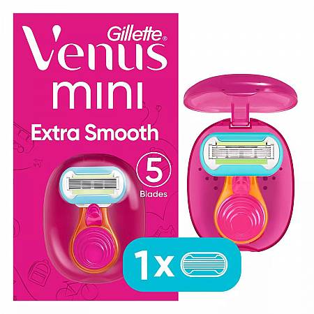 ג'ילט ונוס סכין גילוח סנאפ Extra Smooth ידית + 1 סכין - מבית Gillette