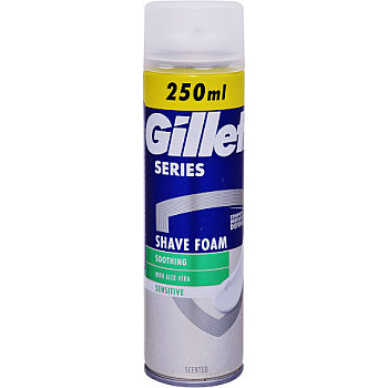 ג'ילט סירייס קצף גילוח סנסיטיב 250 מ"ל  - מבית Gillette