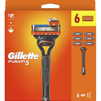 ג'ילט פיוז'ן 5 מכשיר + 6 סכיני גילוח - מבית Gillette