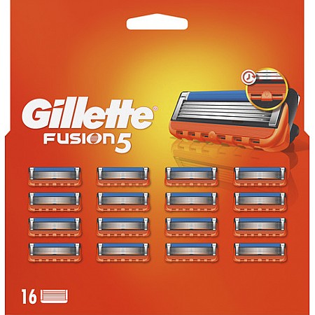 ג'ילט פיוז'ן 5 סכיני גילוח 16 סכינים - מבית Gillette