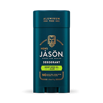 ג'ייסון דאודורנט לגברים שמן מזרעי המפ ואלווי ללא אלומיניום 71 גרם - מבית JASON