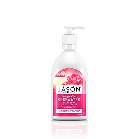 מחיר גייסון סבון ידיים  ממריץ מי ורדים 473 מל - מבית JASON