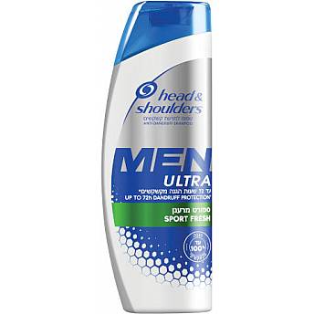 הד אנד שולדרס MEN ULTRA שמפו ספורט מרענן 540 מ"ל - מבית Head & Shoulders