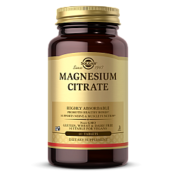 מגנזיום ציטראט סולגאר - 60 טבליות מבית SOLGAR