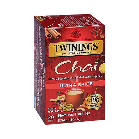 מחיר טווינינגס תה שחורב Ultra Spice טעמים צאי 20 שקיקי - מבית Twinings