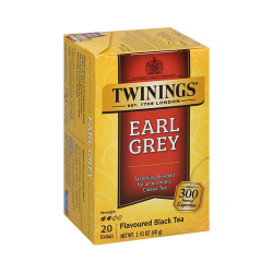 תה שחור טווינינגס ארל גריי Black Tea Earl Grey בשקיות 25 יחידות - מבית Twinings