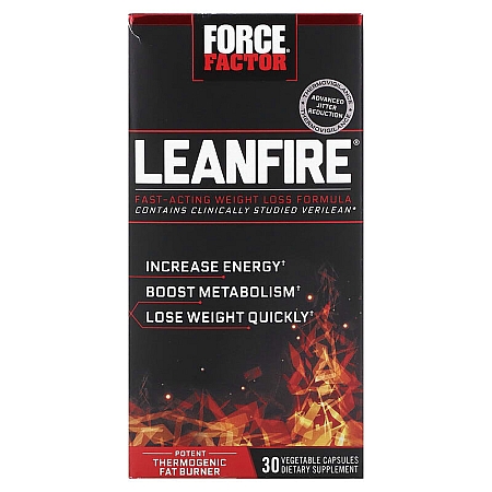 מחיר LeanFire נוסחה לירידה במשקל בעלת פעולה מהירה 30 כמוסות - מבית Force Factor