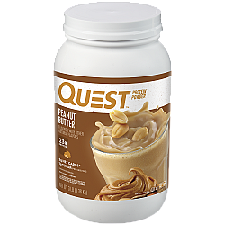 אבקת חלבון מי גבינה וקזאין מיסלרי חמאת בוטנים - 1.36 ק"ג - מבית Quest Nutrition